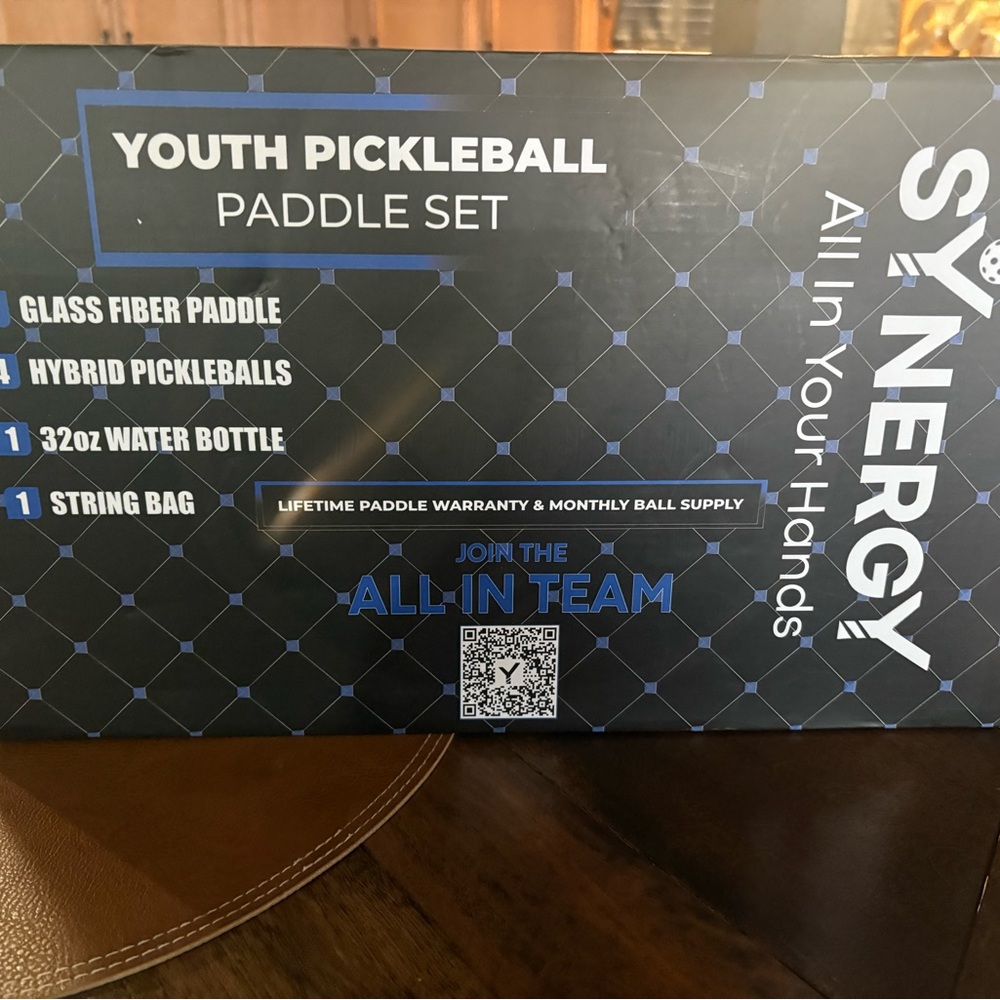 Youth Pickleball Paddle Set - Black/Blue
